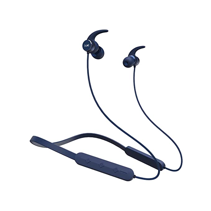 boAt Rockerz 255 Pro in Ear Bluetooth Neckband with Upto 10 Hours Playback, ASAP" Charge, IPX5, Signature Sound & Integrated Controls(Navy Blue)