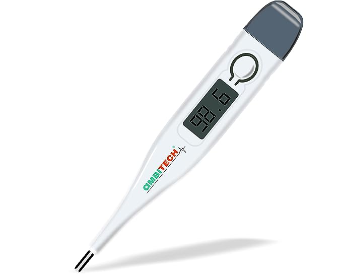 AmbiTech PHX-01 Digital Thermometer with One Touch Operation For Child and Adult Oral or Underarm Use |Made in India|1 Year Warranty