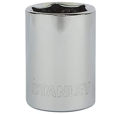STANLEY 1-88-742 Chrome Vanadium Steel 6 Point Standard Socket, 1/2 inch, 20 mm, Silver