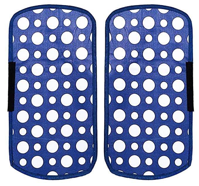 Kuber Industries Dots Design PVC 2 Pieces Fridge/Refrigerator Handle Cover (Sky Blue) CTKTC33596