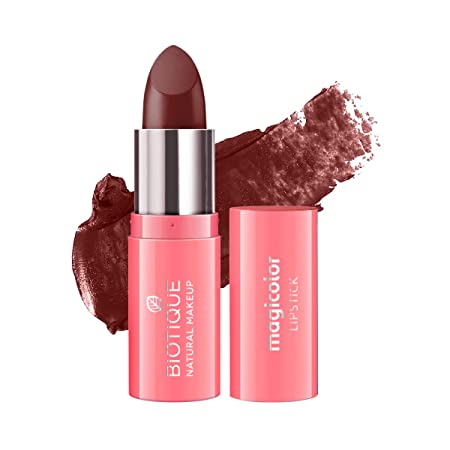 Biotique Natural Makeup Magicolor Lipstick, Hot Lips, 4g