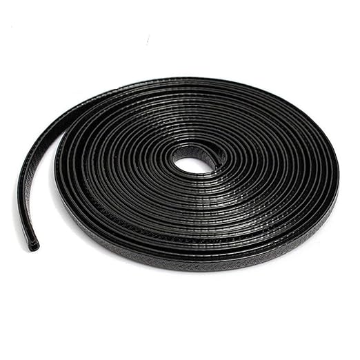[Apply Coupon] - Automaze U Shape Edge Trim Rubber Strip Seal Protector Car Door Edge Guards for Most Cars (16 ft/5 m, Black)