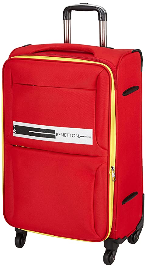 United Colors of Benetton Polyester 60 cms Red Softsided Check-in Luggage (0IP6EAS24F01I)