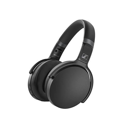 Sennheiser HD 450BT Wireless Headphones, German Design, ANC, Alexa Built-in, 30H Battery, Comfortable & Lightweight Over Ear Design, Built-in Mic for Clear Calls, Fast Charging, 2Y Warranty, Black