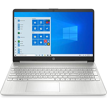 HP 15s eq0007au 15.6-inch Laptop (3rd Gen Ryzen 3 3200U/4GB/256GB SSD/Windows 10/MS Office 2019/Radeon Vega 3 Graphics), Natural Silver
