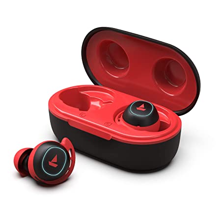 boAt Airdopes 441 True Wireless Earbuds with Upto 30 Hours Playback, boAt Signature Sound, IWP" Technology, IPX7, BT v5.0, Type-c Interface and Capacitive Touch Controls(Raging Red)