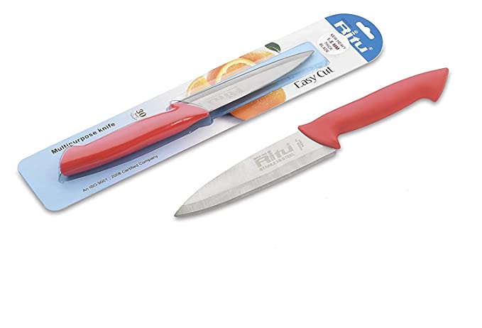 Ritu J-274 Stainless Master Steel Cook Knife (270MM), Silver, Standard