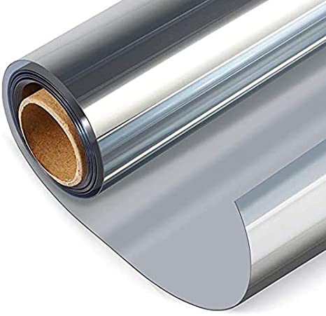 SMARTBUYER :One Way Mirror Window Film,Self-Adhesive Reflective Privacy Glass Tint,Heat Control Solar Film(50 cm X 200 cm)
