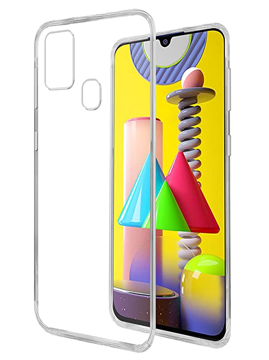 Amazon Brand - Solimo Back Case for Samsung Galaxy M31 Prime / M31 / F41 (Flexible|Transparent)