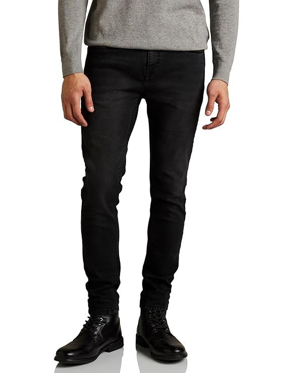 Amazon Brand - Symbol Men's Skinny Fit Mid Rise Jeans