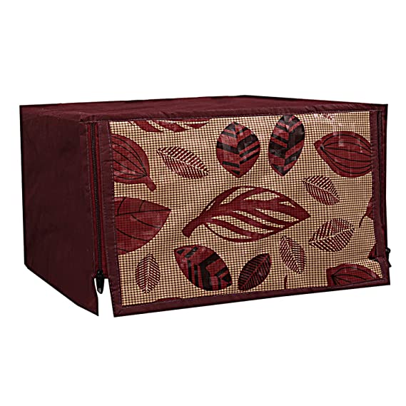 Heart Home PVC 1 Piece Microwave Oven Cover 20 LTR (Brown) - CTHH02548