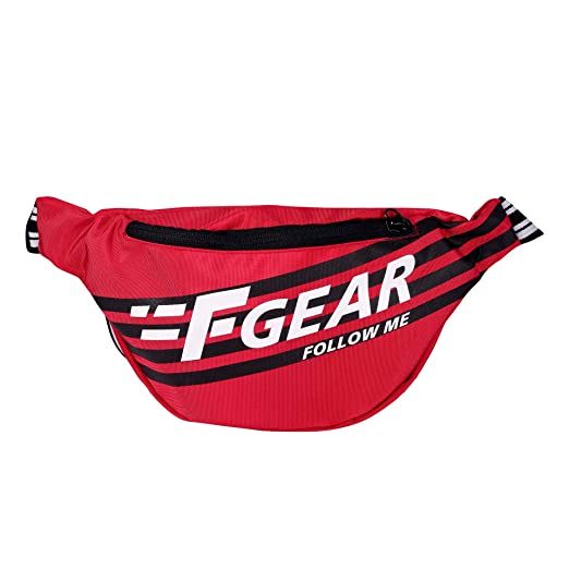 F Gear Polyester Enzo Red Sports Waist Bag