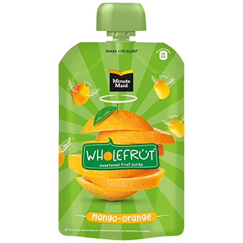 Minute Maid Wholefrüt Mango Orange Purée – Pack of 5 x 100 g