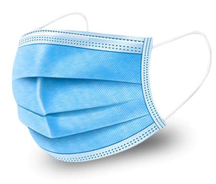 3-Ply Face Mask, Disposable Earloop Face Mask, Surgical Face Mask set of 50 pcs