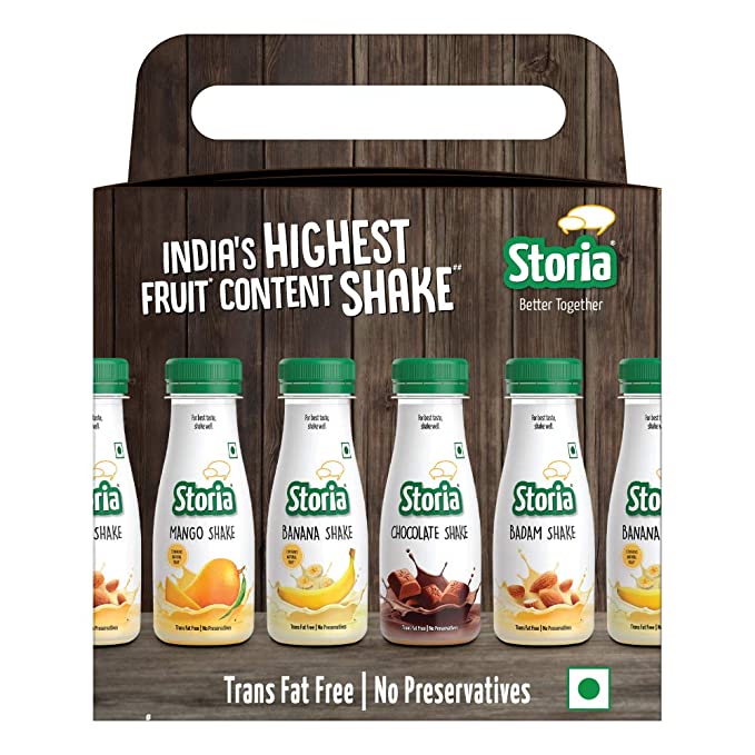 STORIA Assorted Pack of Shakes (Pack of 6)