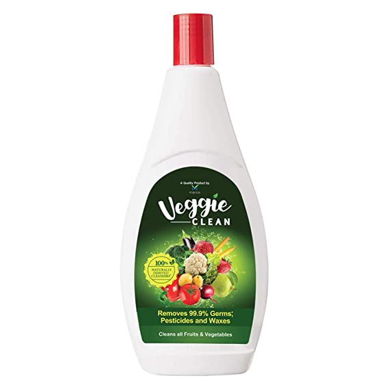 Veggie Clean, Fruits and Vegetables Washing Liquid, Removes Germs, Chemicals, Waxes, No Soap, 100% Naturally Derived Cleaner, 400 ml