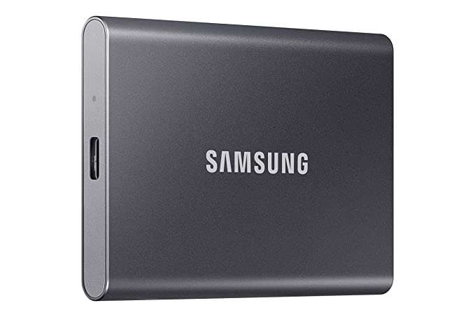 Samsung T7 2TB Up to 1,050MB/s USB 3.2 Gen 2 (10Gbps, Type-C) External Solid State Drive (Portable SSD) Grey(MU-PC2T0T)