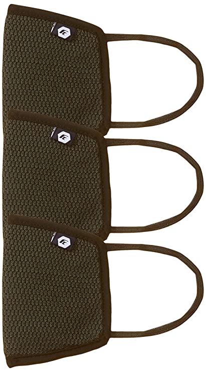 Fort Collins Unisex Cotton Face Mask (Pack of 3) (112_D.Grey_One Size)