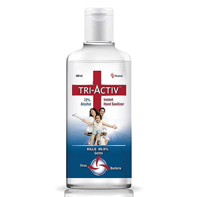 Tri-Activ Instant Hand Sanitizer | 72% Alcohol Based 500 ml
