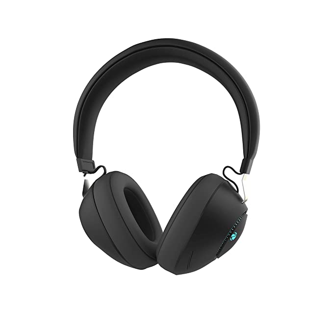 [Apply Coupon] - ZEBRONICS Duke Wireless Headphone with Up to 60h Backup, Supports Bluetooth, Dual Pairing, Gaming Mode, Environmental Noise Cancellation (ENC), LED Lights, Deep Bass, Voice Assistant Support (Black)