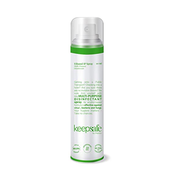 KeepSafe by Marico Multi Purpose Alcohol Based Disinfectant Spray 90 ml