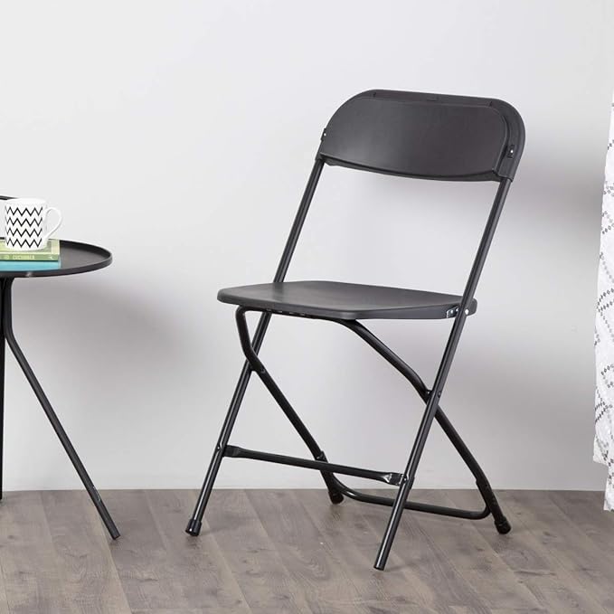 Home Centre Emma Metal Folding Chair - Black