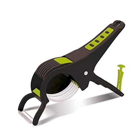 DeoDap Plastic Vegetable Cutter, Slicer and Peeler with Smart Locking System