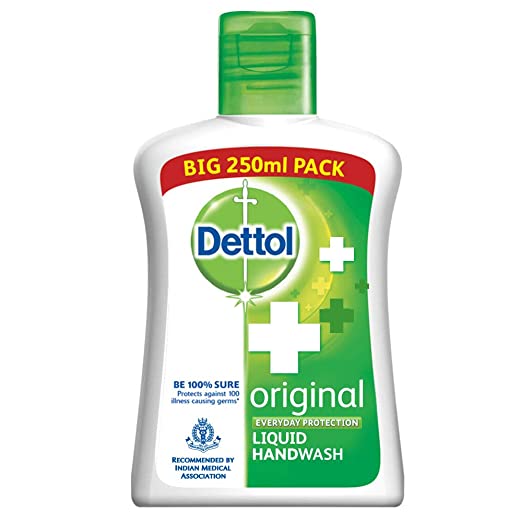 Dettol Original Germ Protection Handwash Liquid Soap Flip Top, 250ml