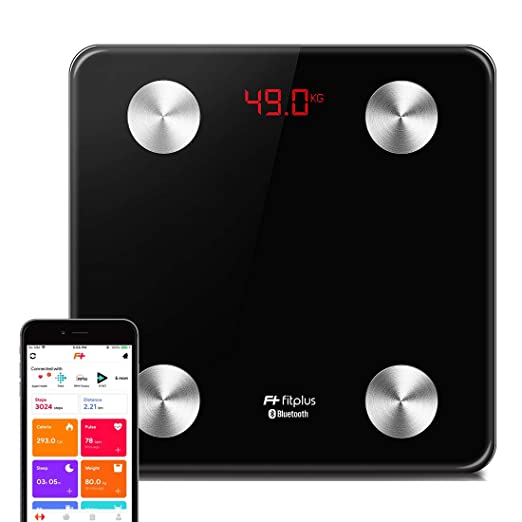 Fitplus Smart Body Fat Scale with Personal Dietitian (3 Month) and Personal Trainer Session Body Fat Analyzer