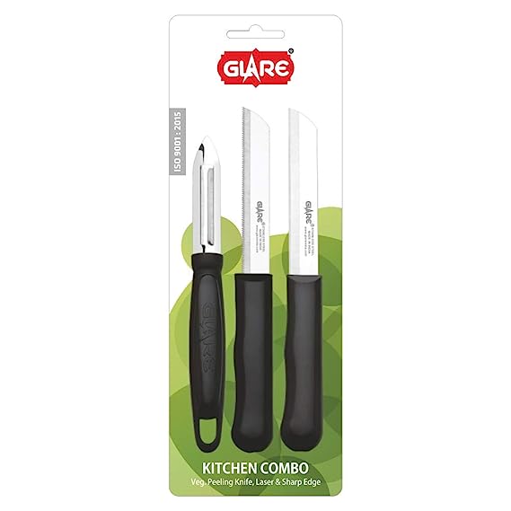 GLARE Kitchen Combo (3 Pcs. Knife Set)