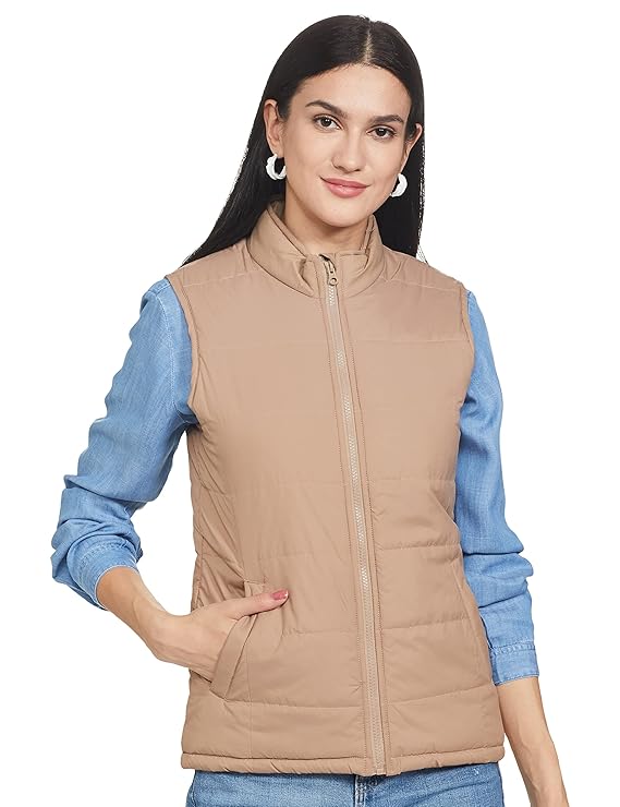 Amazon Brand - Symbol Women's Regular Quilted Jacket (Available in Plus Sizes)