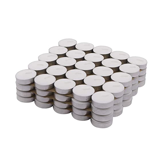 A & Y Wax White Tealight Smokeless Diya Unscented Candles (pack of 5)