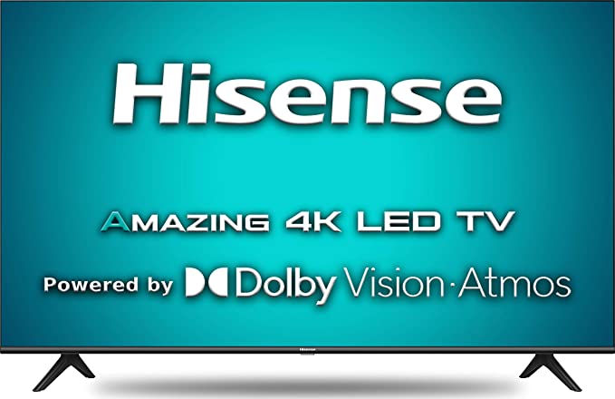 Hisense 108 cm (43 inches) 4K Ultra HD Smart Certified Android LED TV 43A71F (Black) (2020 Model) | With Dolby Vision and ATMOS