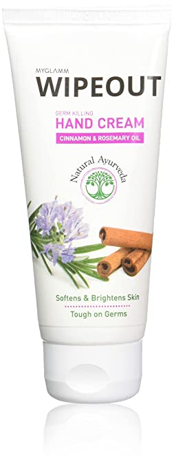 MyGlamm Wipeout Germ Killing Hand Cream, 60 g - Antibacterial, Paraben & Cruelty Free