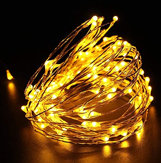 [Apply Coupon] - Varnet 3 Meter Battery Operated Decorative Strings Fairy Lights for Festival Lighting Decorations (30 LED) :: Warm White Color (Yellow) :: Pack of 1
