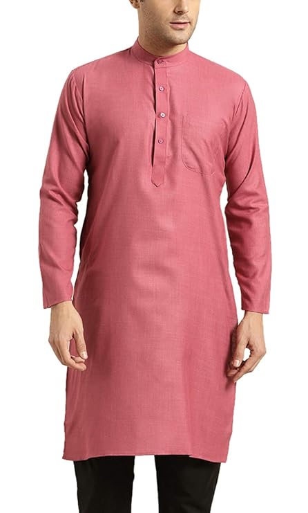 SOJANYA Men's Cotton Straight Fit Casual(Since 1958 Solid Kurta Crafted for Elegance