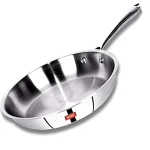 [Apply Coupon] - Sumeet Cook Smart TriPly Steel-Aluminium-Steel - 3 Layers Fry Pan - 1 LTR - 20Cm