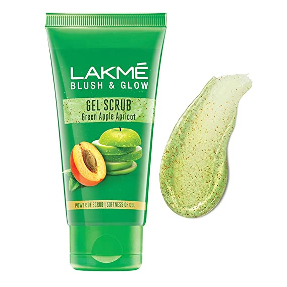 Lakmé Blush & Glow Green Apple Apricot Gel Scrub, 50 g