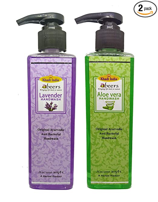 Khadi Abeers Aloevera & Lavender Hand Wash - Pack Of 2 (500ml), 250 ml (Pack of 2)
