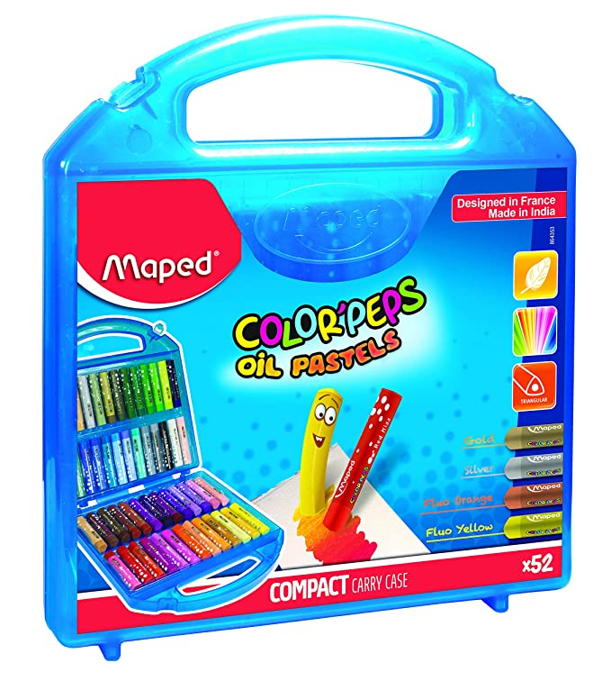 [Apply Coupon] - Maped Oil Pastels 52 Shades Compact Carry Case