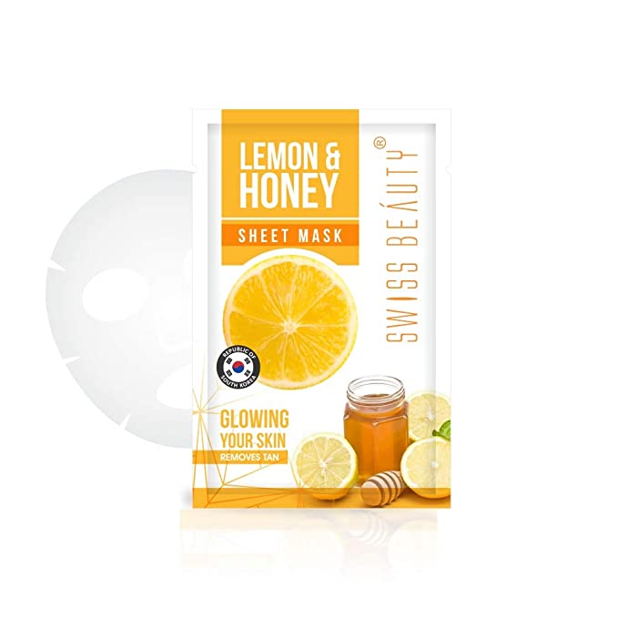 SWISS BEAUTY Sheet Mask, Lemon-Honey, 22 ml