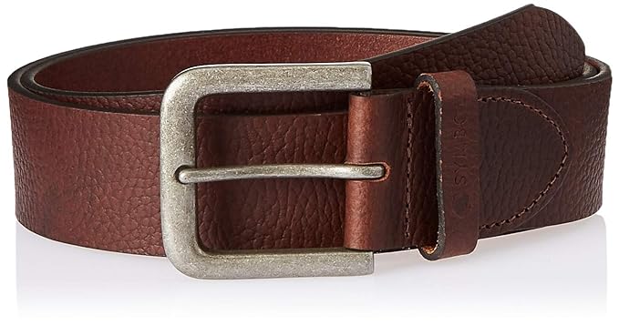 [Size: 40 inches ( waist 38 inches)] - Amazon Brand - Symbol Men's leather Casual Non Reversible Belt