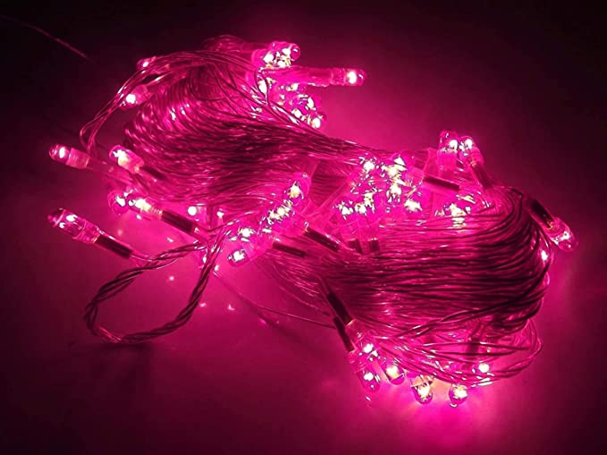 A & Y - Brand Still LED String Light, 10meter 35 Foot (Pink,Corded electric,Plastic)