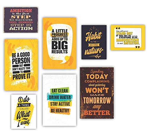 SAF Synthetic Quote;Landscapes;Religion;Animals Home Decor, Multicolor, Motivational, 30 cm x 45 cm x 0.2 cm