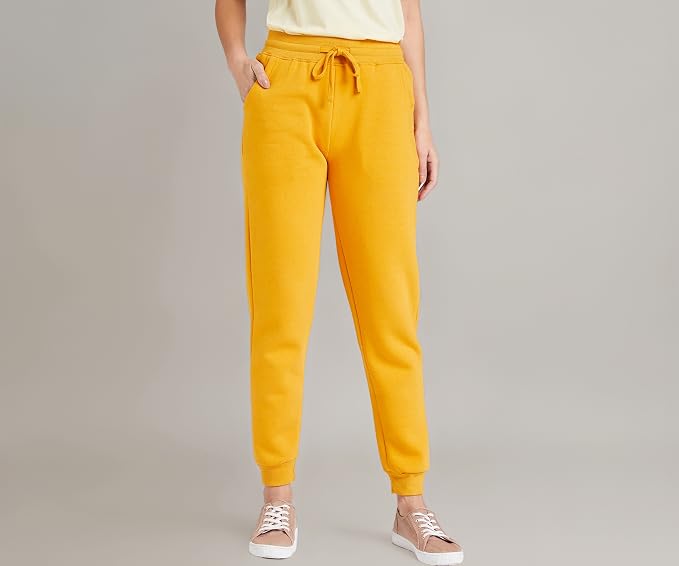 Amazon Brand - Symbol Women Jogger Track Pants | Ankle Length | Regular Fit | Fleece (Available in Plus Sizes)