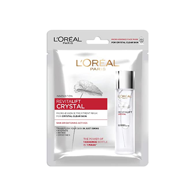 L'Oreal Paris Revitalift Crystal Micro-Essence Sheet Mask (25g, 25 g)