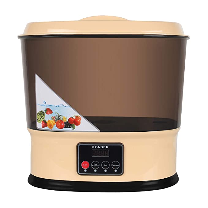 Faber Plastic Oxypure Ozonizer, Fruit & Vegetable Cleaner (Blonde)