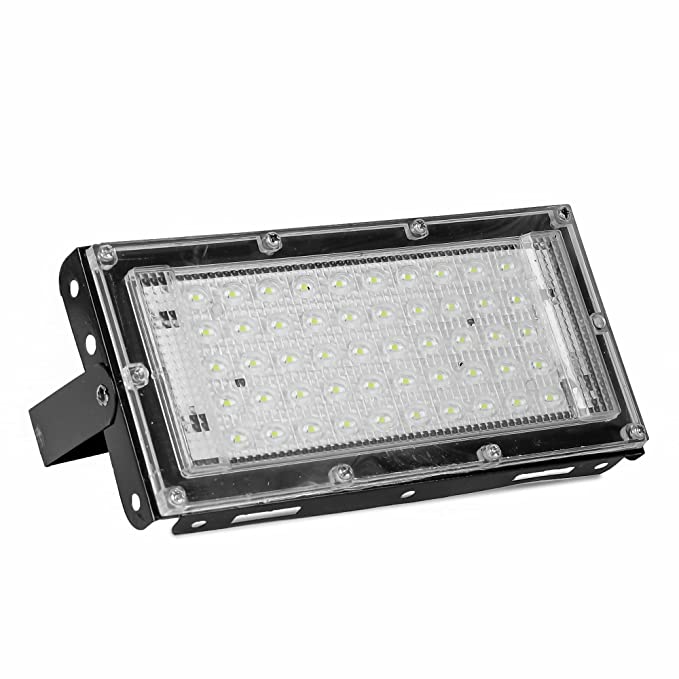 A & Y 50W Ultra Thin Slim IP65 LED Flood Outdoor Cool Day (White 50W, Pack of 1)