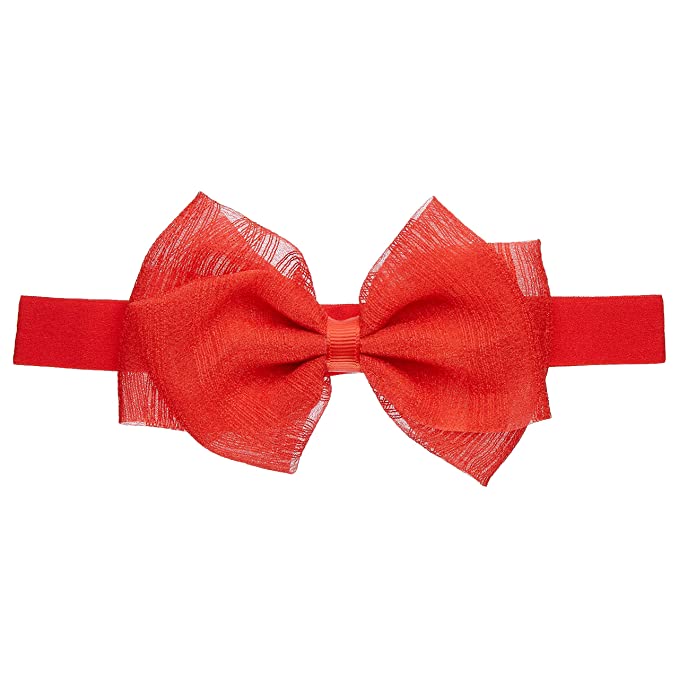 [Apply Coupon] - Amazon Brand - Solimo Kid's Hair Band with Dark Red Bow