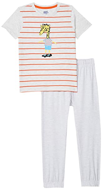 [Size: 9 Years-10 Years] - Amazon Brand - Jam & Honey Boys Pajama Set